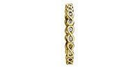 10K Yellow Gold 0.075cttw Diamond Infinity Ring