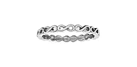 10K White or Yellow Gold Infinity Ring - /