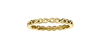 10K White or Yellow Gold Infinity Ring - /