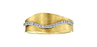 10K Yellow & White Gold 0.11cttw Diamond Ring