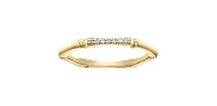 10K Yellow Gold 0.04cttw Diamond Ring