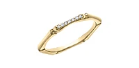 10K Yellow Gold 0.04cttw Diamond Ring