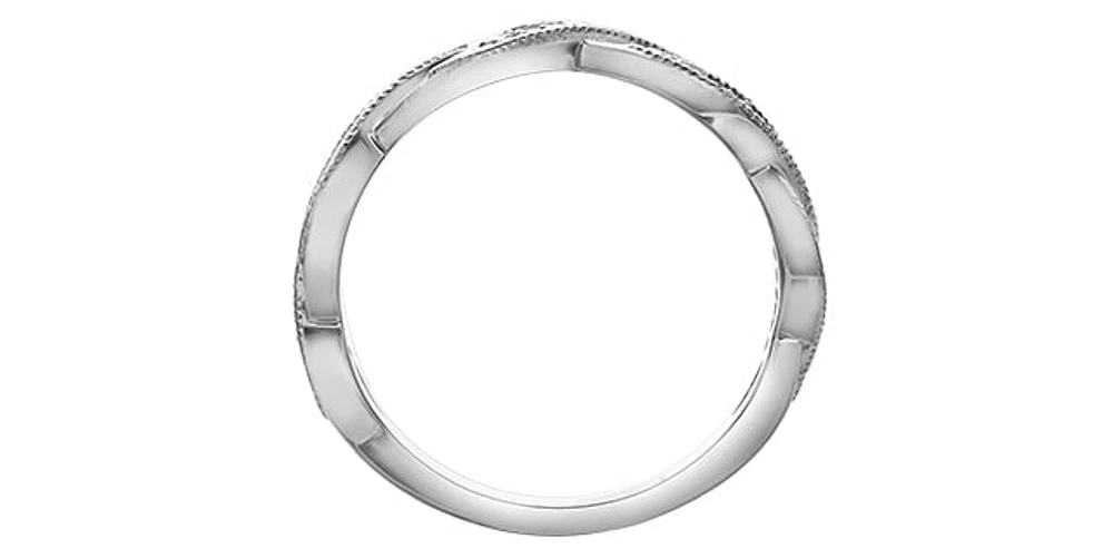 10K White Gold 0.095cttw Diamond Ring