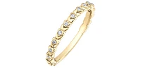 10K Yellow Gold 0.07cttw Diamond Ring