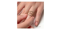10K Yellow Gold 0.10cttw Diamond Ring, size 6.5