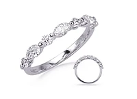 14K White Gold 0.40cttw Diamond Ring - size 6.5