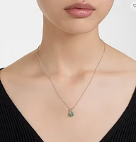 Swarovski Birthstone pendant, Square cut, May, Green, Rhodium plated - 5651793