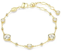 Swarovski - Imber bracelet Round cut, White, Gold-tone plated - 5680094 - Limited Edition