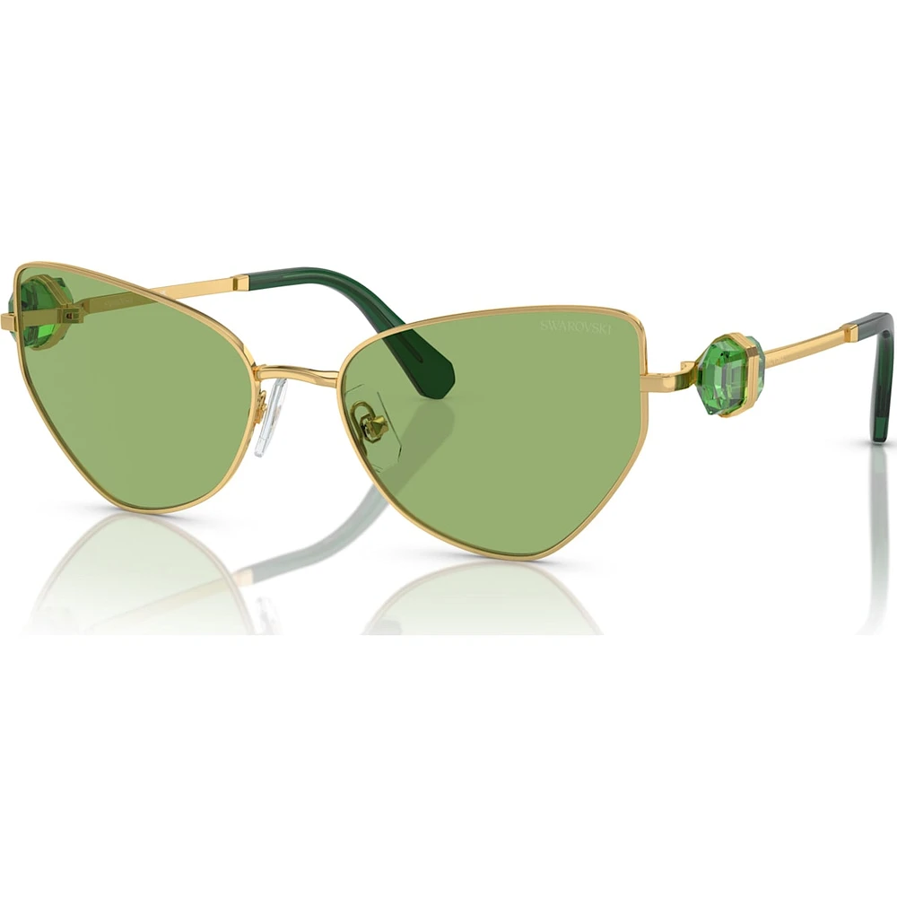 Swarovski Lucent: Cat Eye Shape Sunglasses Green 5679537
