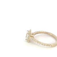 14K Yellow Gold 0.91cttw Lab Grown Diamond Engagement Ring - / White