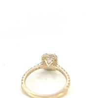 14K Yellow Gold 0.91cttw Lab Grown Diamond Engagement Ring - / White