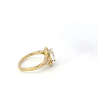 14K Yellow Gold 1.22cttw Oval Lab Grown Diamond Engagement Ring - /
