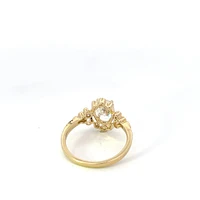 14K Yellow Gold 1.22cttw Oval Lab Grown Diamond Engagement Ring - /