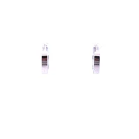 10K White Gold Huggies - 9mm