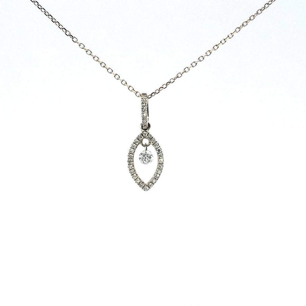 14K Yellow Gold Diamond Pendant