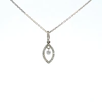 14K Yellow Gold Diamond Pendant