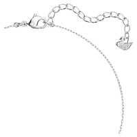 Swarovski Attract Trilogy pendant Round cut, White, Rhodium plated - 5414970