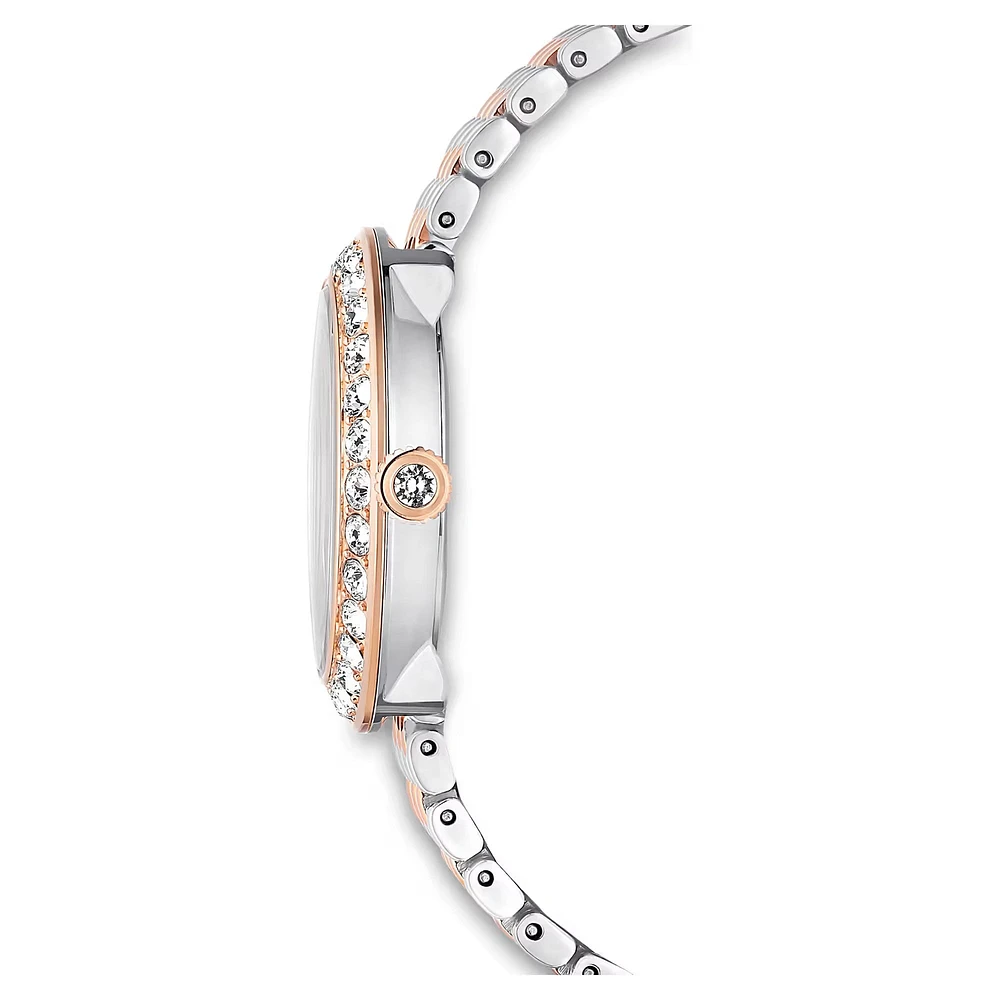 Swarovski Certa watch, Swiss Made, Metal bracelet, Rose gold tone, Mixed metal finish - 5672971