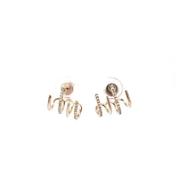 14K Yellow Gold 0.14 cttw Diamond Earrings