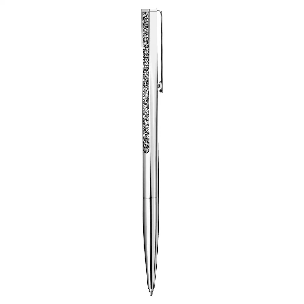 Swarovski Crystal Shimmer ballpoint pen, Silver tone, Chrome plated - 5668056