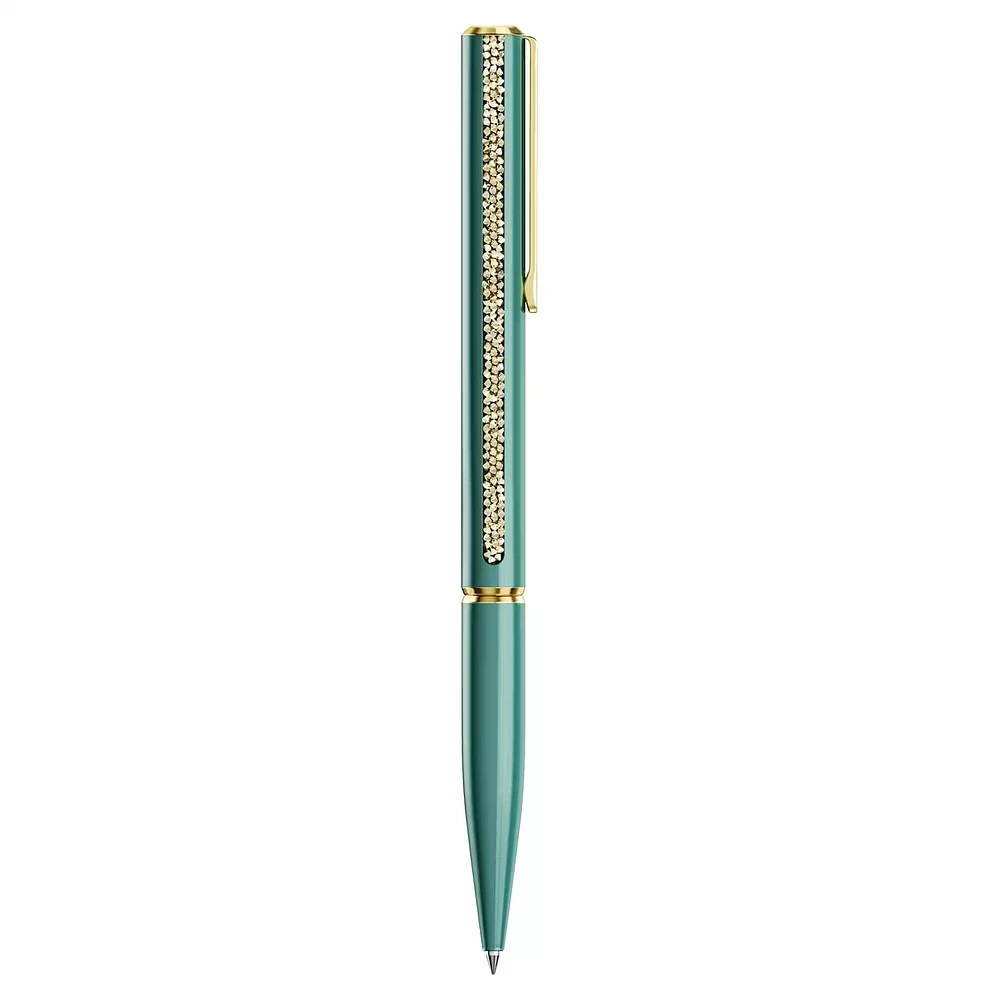 Swarovski - Crystal Shimmer Glide ballpoint pen, Green, Green lacquered, Gold-tone plated 5707708