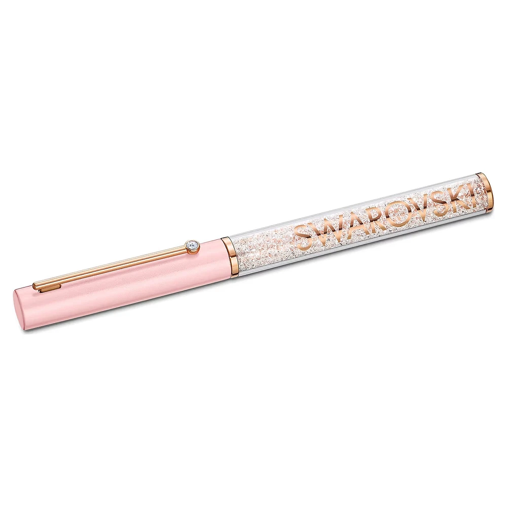 Swarovski Crystalline Gloss ballpoint pen, Pink, Pink lacquered, Rose gold-tone plated 5568756