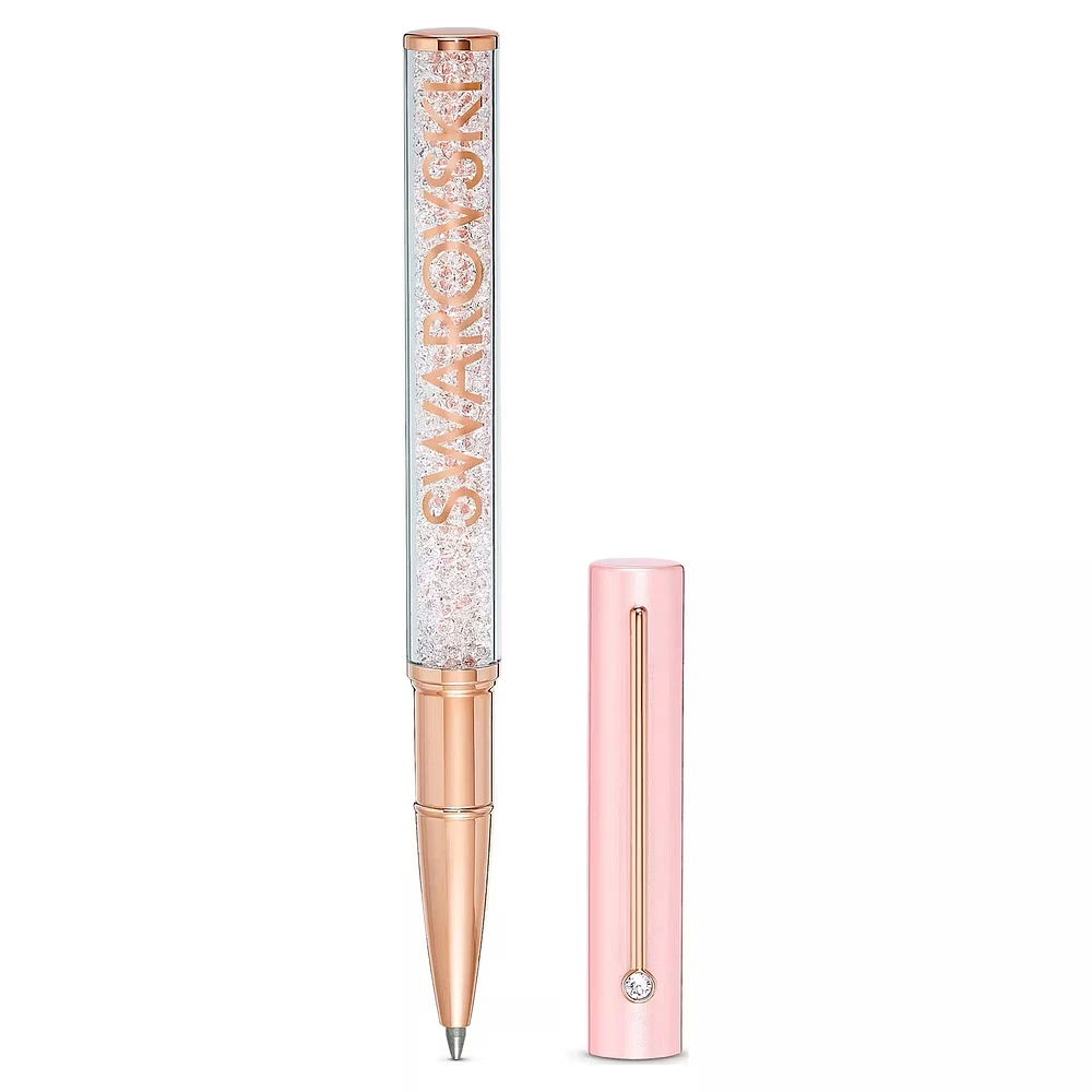 Swarovski Crystalline Gloss ballpoint pen, Pink, Pink lacquered, Rose gold-tone plated 5568756