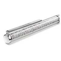 Swarovski - Crystalline Silk ballpoint pen, Gray, Gray lacquered, Chrome Plated 5709613