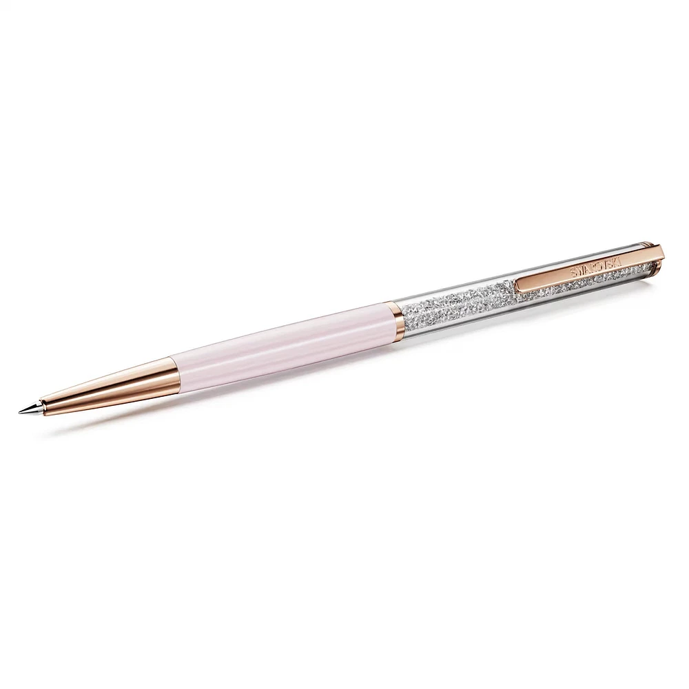 Swarovski - Crystalline Silk ballpoint pen, Pink, Pink lacquered, Rose gold-tone plated 5709614