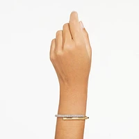Swarovski - Dextera bangle, Magnetic closure, White, Gold-tone plated - 5669498