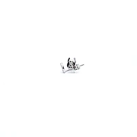 14K White Gold 0.06 cttw Diamond Horseshoe Earrings