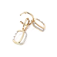14K Yellow Gold 0.18cttw Diamond Earrings