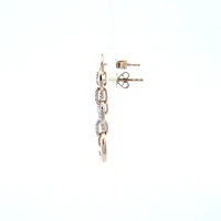 14K Yellow Gold 0.21 cttw Diamond Dangle Earring