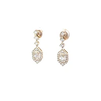 14K Yellow Gold 0.73 cttw Diamond Earrings