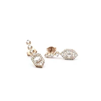 14K Yellow Gold 0.73 cttw Diamond Earrings
