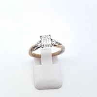 14K Yellow and White Gold 1.50 cttw Lab Grown Diamond Engagement Ring - /