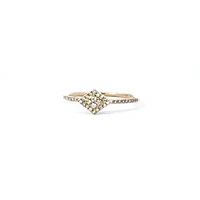 14K Yellow Gold 0.14 cttw Diamond Ring
