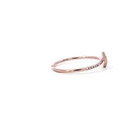 14K Rose Gold 0.14 cttw Diamond Ring