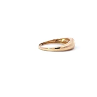 14K Yellow Gold Emerald and Diamond Ring