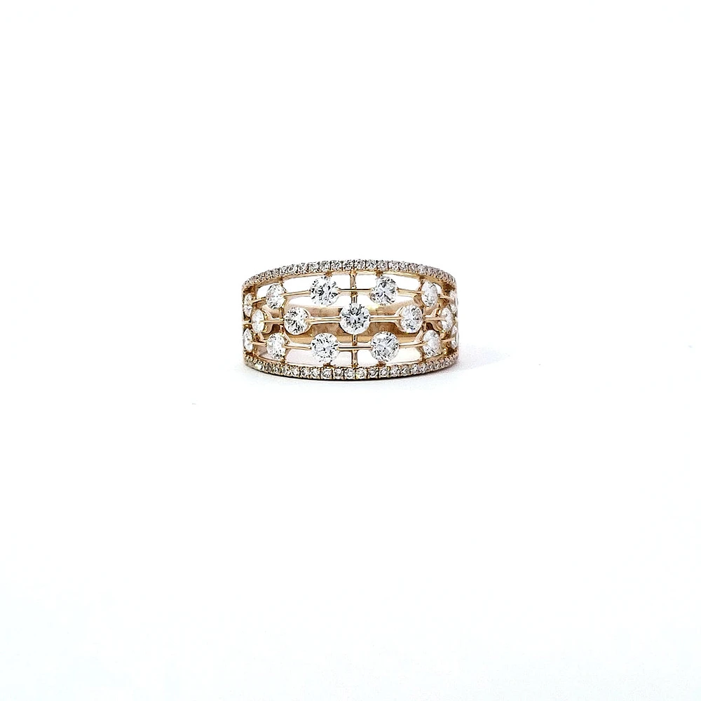 14K Yellow Gold cttw Diamond Ring