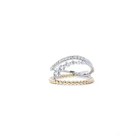 14K Yellow and White Gold cttw Diamond Ring