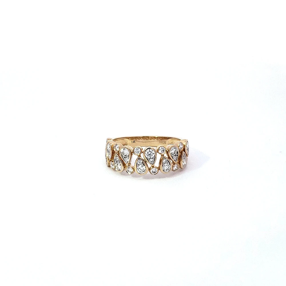 14K Yellow Gold cttw Diamond Ring