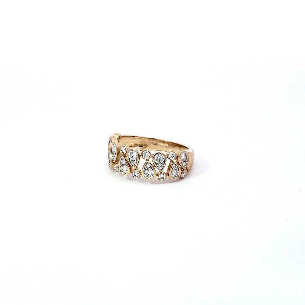 14K Yellow Gold cttw Diamond Ring