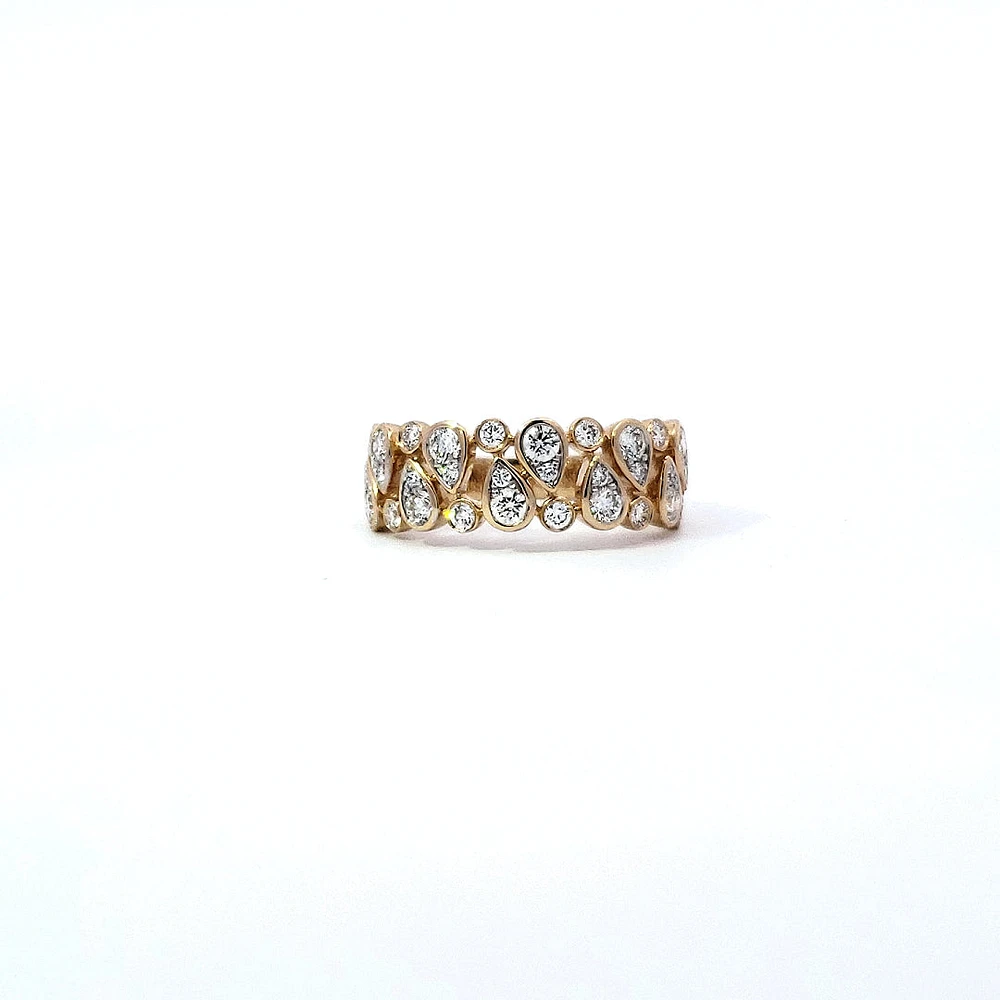 14K Yellow Gold cttw Diamond Ring