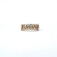 14K Yellow Gold cttw Diamond Ring