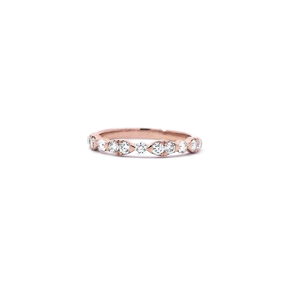 14K Rose Gold 0.45 cttw Diamond Ring