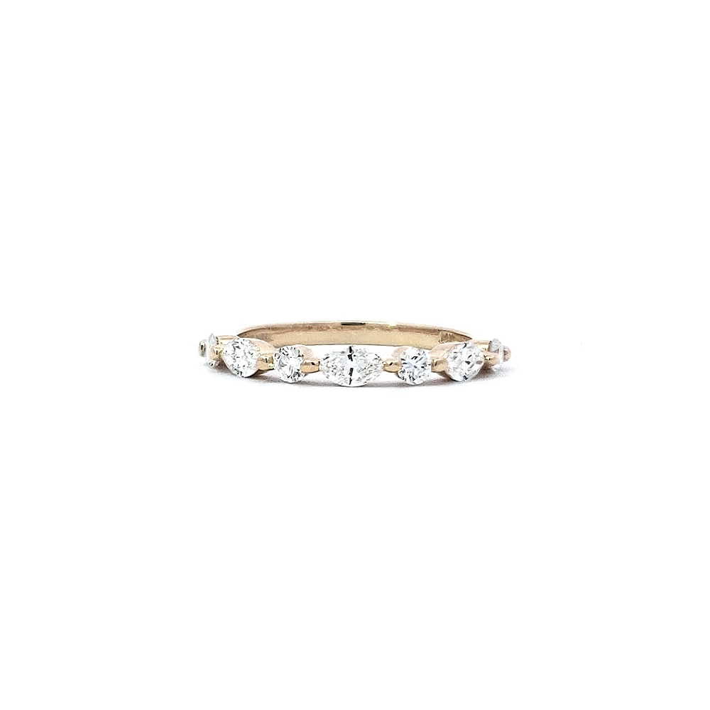 14K Yellow Gold 0.63 cttw Diamond Ring