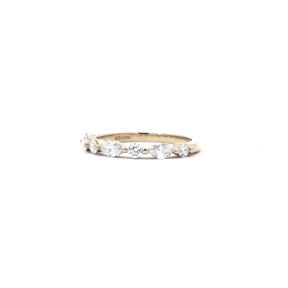 14K Yellow Gold 0.63 cttw Diamond Ring