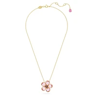 Swarovski Idyllia Florere pendant Flower, Small, Pink, 18k gold plated - 5657875