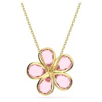 Swarovski Idyllia Florere pendant Flower, Small, Pink, 18k gold plated - 5657875